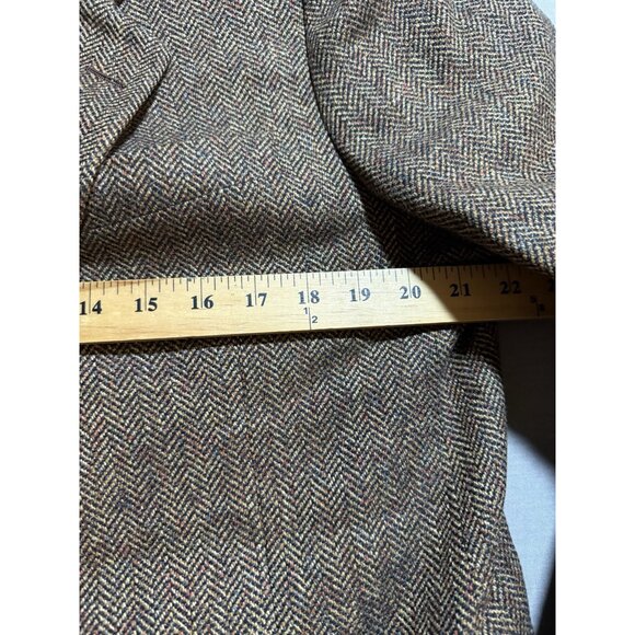 Hickey Freeman Mens Herringbone Cashmere Blazer Size 40 Old Money Classic Career - Picture 11 of 12